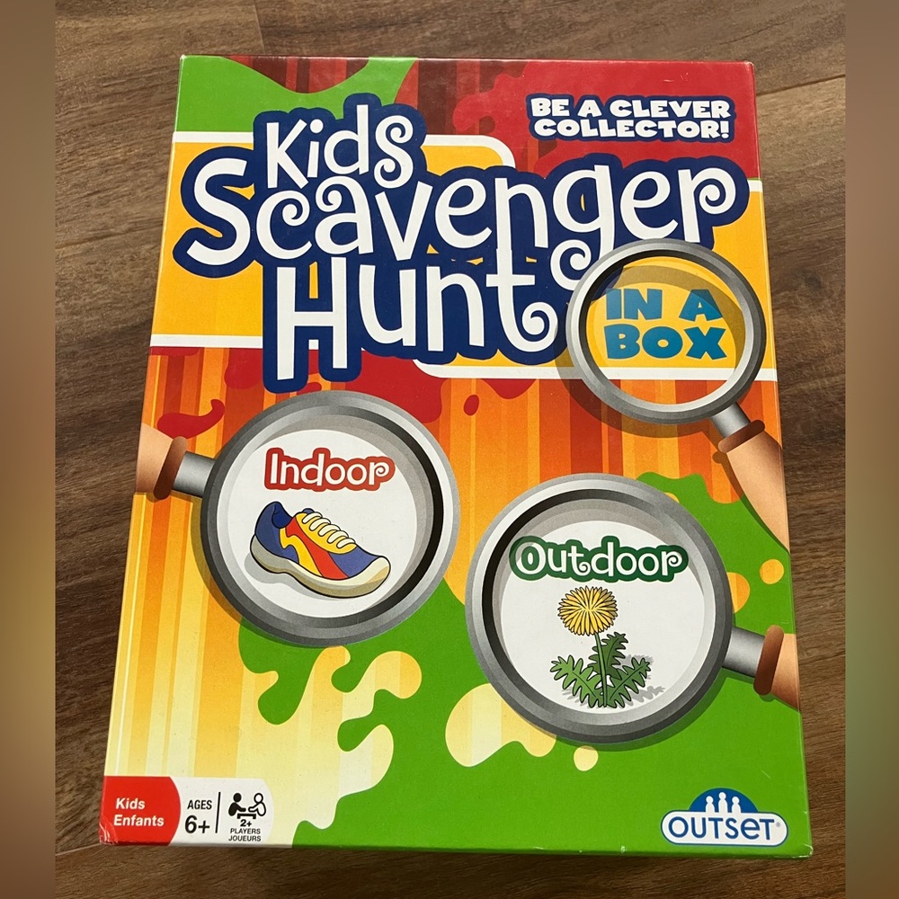 Kids Scavenger Hunt In A Box Indoor / Outdoor